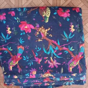 Tela de algodón con estampado de bloque hecho a mano, Material de vestir, fabricante y venta al por mayor - Product Image 1