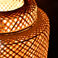 Lanterne suspendue en bambou au Style ancien, fait à la main, éclairage d'intérieur, luminaire décoratif de plafond, idéal pour un Restaurant