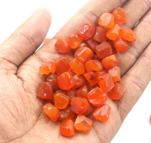Oferta Especial: 25 Piezas de Gemas Naturales Fabulosas, Cornalina en Bruto, Venta al por Mayor de Joyería Natural, Piedras Sueltas Sin Tratar - Product Image 5