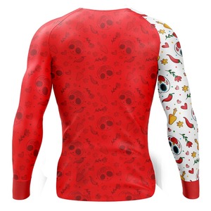 BJJ MMA JUDO NO GI Rash Guard personalizado para correr gimnasio karate wresling Rash Guard Fabricantes Silicon Printed Rash Guard - Product Image 2