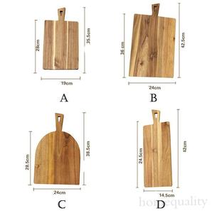 เขียงทรงสี่เหลี่ยมผืนผ้าพร้อมที่จับสำหรับเครื่องครัวเขียงเสิร์ฟอาหารเขียงหั่นผัก - Product Image 2