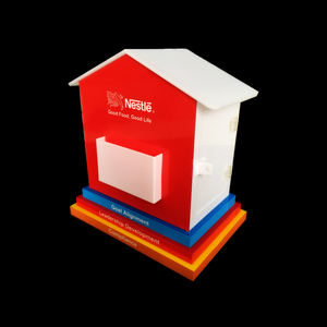 Wholesale Custom Cube <b>Clear</b> Acrylic Compartment <b>Display</b> <b>Box</b> - Product Image 1