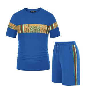 Conjunto de chándal de manga corta para hombre, camiseta y pantalón corto personalizado, de verano, OEM, 2022 - Product Image 1