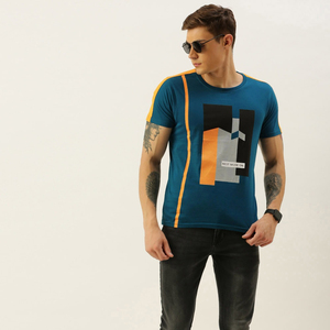 เสื้อยืดแฟชั่นสำหรับผู้ชายเสื้อยืดสีตัดกันพิมพ์ลายดีไซน์ล่าสุด - Product Image 4