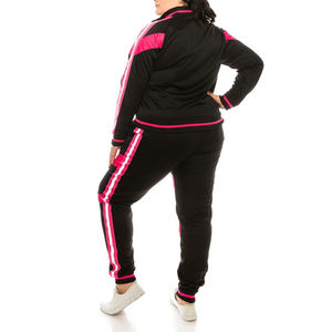 Plus size tech fleece sweatsuit Women's Side Stripe Penal tracksuit Oem Sweatsuits Men Men Oversized Tracksuits Unisex - Product Image 3