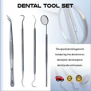 Kit de blanqueamiento Dental, raspador Dental de acero inoxidable, higiene, raspador de dentista, herramienta de selección de cálculo, placa, hilo Dental - Product Image 5