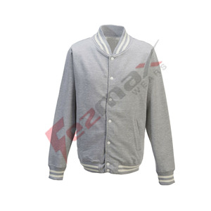 OEMขายส่งที่กำหนดเองผ้าฝ้ายผู้ชายจดหมายแจ็คเก็ต - Product Image 6