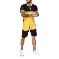 Vêtements de sport Backwoods Ensemble deux pièces en coton pour homme, t-shirt coupe-vent grande taille et short, tenue de jogging d'été, imperméable et à séchage rapide