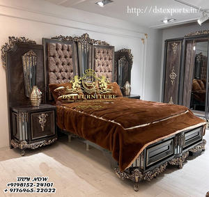 เฟอร์นิเจอร์ห้องนอนโบราณสุดคลาสสิกชุดห้องนอนตกแต่งด้วยสีน้ำตาลสวยงามการออกแบบเฟอร์นิเจอร์ห้องนอนและเตียงออสเตรเลีย - Product Image 1