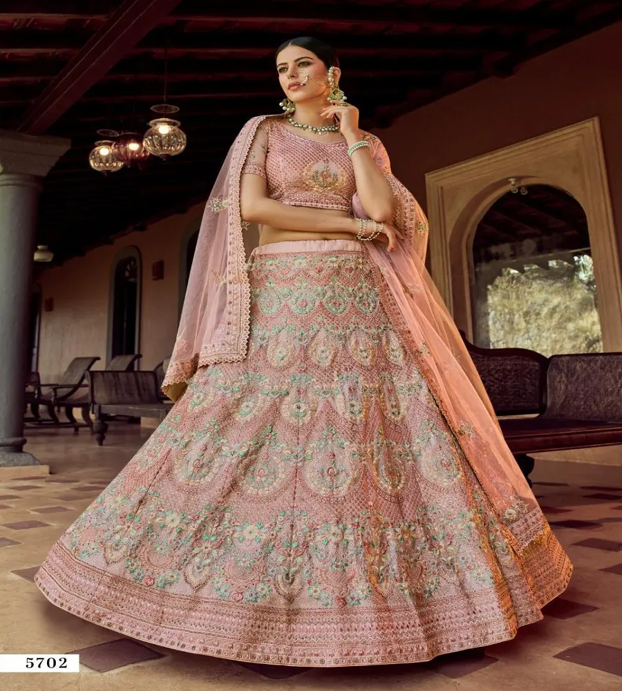 Thiết Kế Mới Nhất Của Lehenga Choli Phong Cách Ấn Độ Với Công Việc Nặng Nề Cho Phụ Nữ Mặc Bên Chất Lượng Cao Lehenga Choli