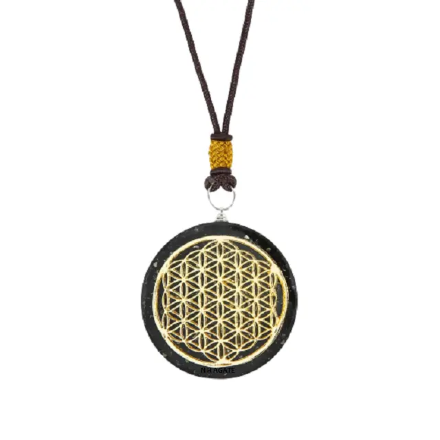 Pendentif Orgone Reiki noir d'exportation: pendentif Orgone Tourmaline vente en gros