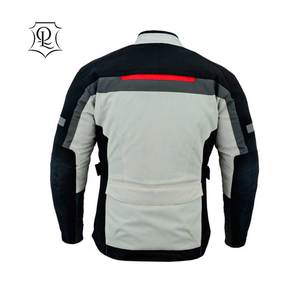 Veste de moto en cuir respirant grande taille QUICK LEATHER, vêtements de sport, combinaison de course, ignifuge, anti-UV, pour homme - Product Image 3
