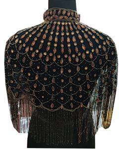 Poncho de Lentejuelas Hecho a Mano por Diseñadores, con Decoración de Bordado, Estilo Dulce para Fiestas - Product Image 2