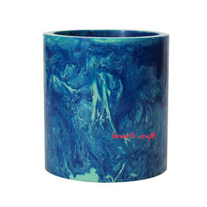 Handmade <b>Resin</b> Flower <b>Vase</b> for Home Decor Custom Colors Available for Diwali Festivities - Product Image 1