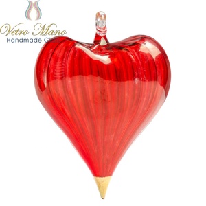 Heart - Glass Christmas <b>Ornament</b> - Product Image 1