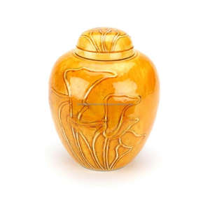 Nouveau design et urnes de crémation pour adultes en laiton de qualité supérieure avec finition or et gris clair pour les cendres humaines. - Product Image 5