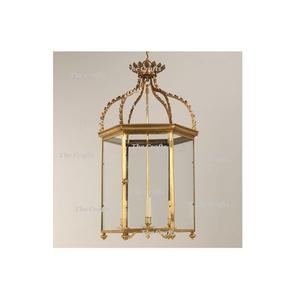 Farol Colgante de Latón y Vidrio, Forma y Tamaño Personalizados, Grabado y Estampado Hechos a Mano para Uso en el Hogar, Hoteles y Bodas - Product Image 4