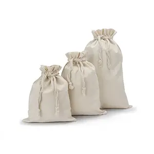 100% Pure Cotton Muslin Drawstring Spice Bags Save Our Planet Bags Wholesale Indian Manufacturer Eco-Friendly Spice Pouches