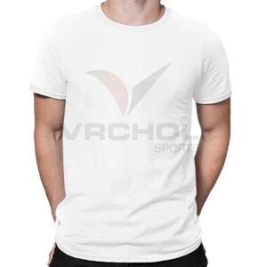 Top Marque Personnalisé O-Neck Promotionnel T-Shirt Tissu Jersey Respirant Anti-Pilling Plus Size Design Caractéristique Vierge - Product Image 2