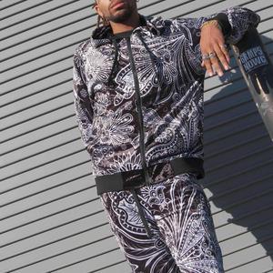 Survêtement de sport pour hommes, en velours avec impression par sublimation, personnalisé, 2020 - Product Image 2