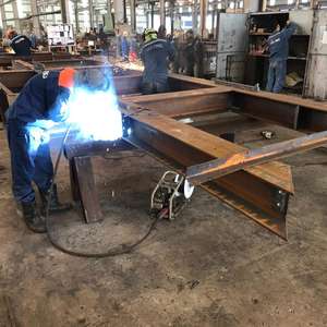 Almacén prefabricado estructural de acero, materiales de construcción, almacén de estructura de acero de varias alturas, estructura de acero soldado - Product Image 1