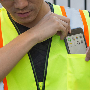 Customizable Winter Safety <b>Vest</b> with Reflective Construction Features Waterproof Jacket with Logo <b>Support</b> - Product Image 5