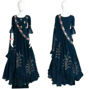 Bollywood Fashion Gown Dresses / Designer 3 Style Gown (Full Stitch)