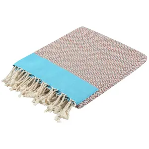 Super Dry Sand Free Beach Bath Towels with Tassels Custom Printed Turkish Soft Cotton for Travel, Pool, Large Towel