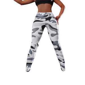 กางเกงฟิตเนสเอวสูงสำหรับผู้หญิงกางเกงโยคะออกกำลังกายแบบแอคทีฟผ้าคอตตอน100% ใหม่ล่าสุด - Product Image 4