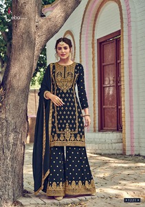 ชุด Kurti และ Palazzo พิมพ์สีแดง-ของขวัญวันวาเลนไทน์มือ Crafted ชุด Kurti แบบดั้งเดิมชุดสำนักงานสวมใส่ชาติพันธุ์เรา - Product Image 2