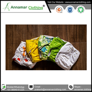 Couche réutilisable en coton biologique 100% avec inserts couches lavables écologiques et réutilisables - Product Image 6
