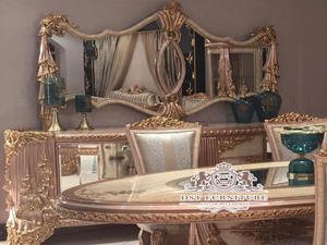 Juego de Muebles de Comedor Estilo Italiano de Lujo, Juego de Muebles de Comedor Italiano de Lujo Estilo Barroco, Juego de Mesa de Comedor para 4 Personas - Product Image 2