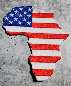 Toptan serin vintage yamalar-Yeni "afrika amerikan bayrağı" demir-on işlemeli yama boyutu 3.5 "koleksiyon aplikler DIY el sanatları BLM hediyeler