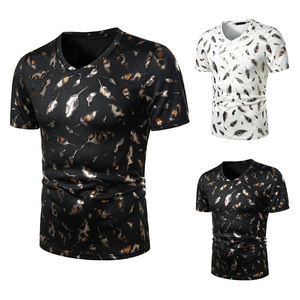 T-shirt pour hommes, en coton, surdimensionné, estival et pas cher, avec impression personnalisée, offre spéciale, - Product Image 1