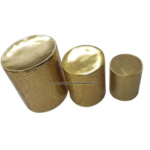 Aluminium Side <b>Table</b> With Golden Tone for Bedroom , Living Room , <b>Small</b> Spaces and Office - Product Image 1