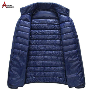 2022 chaqueta acolchada informal de moda de invierno para hombre, Color sólido, Año Nuevo, ropa informal gruesa y cálida, abrigo fino a prueba de viento - Product Image 6