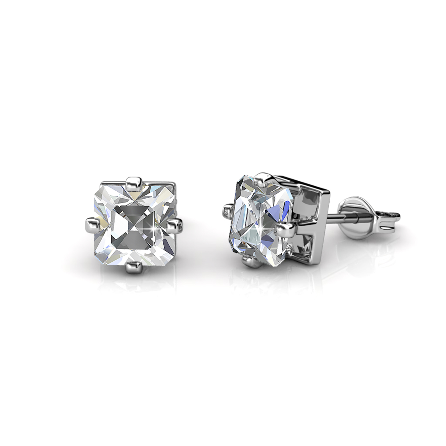 Quality Brass with 18K white gold plated