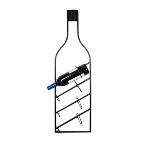 ที่แขวนขวดไวน์4ขวดที่วางไวน์วิสกี้โลหะที่เก็บเบียร์สำหรับบาร์/โรงแรม - Product Image 3