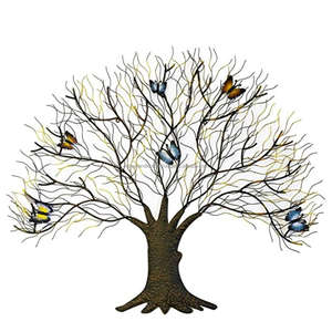 HOME DECOR METAL LEAF DESIGN <b>ART</b> - Product Image 3