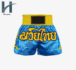 Pantalones cortos MMA con estampado de Color sólido personalizado 2022, venta al por mayor, pantalones cortos de Kick Boxing para hombres y mujeres, ropa de artes marciales Muay Thai - Product Image 6