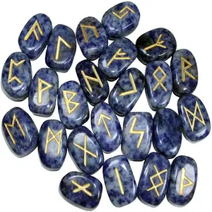 Ensemble de runes en pierre de sodalite, grossiste de runes