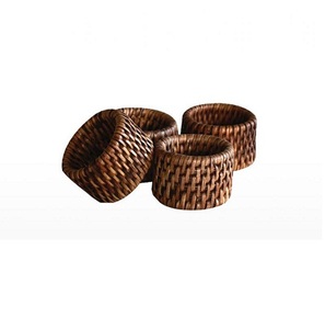 Nouvel arrivage : Anneau de serviette en rotin naturel écologique pour hôtel, maison, fête, support de vaisselle - Product Image 1