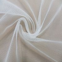 LCY685-2S Taiwan Gewebter 100% Nylon Atmungsaktiver Glatter Weicher Elfenbeinfarbener Mittelschwerer Tüllstoff für Taschen, Heimtextilien & Kostüme