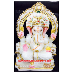 Estatua de piedra Ganesha Idol - Product Image 1