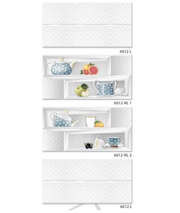 Carrelages muraux en céramique émaillée brillante de cuisine de couleur blanche superbe 30x60cm - Product Image 3