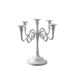 Candelabro de plata con bollo de cristal, hecho en la India - Product Image 4