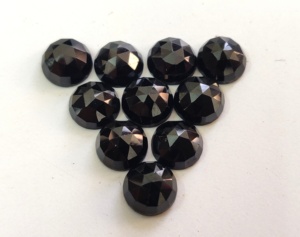 Espinela negro Natural Rosa redondo de 3 mm a 6mm facetadas-negro espinela ronda rosa de calidad superior - Product Image 2