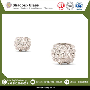 Meilleure vente Bol en cristal de bougie au design indien avec motif de diamant de l'Inde au prix de gros - Product Image 5