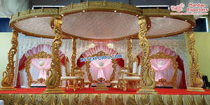 Mandap en bois de mariage de qualité supérieure Leicester Achetez des mandaps de cérémonie de mariage pour occasions de rêve Fabricants de mandaps Birmingham Vente d'événements - Product Image 5