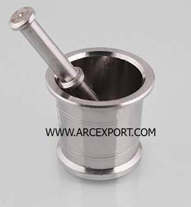 Mortero de mortero, utensilios de cocina, herramientas de lujo hechas de acero inoxidable, espejo de forma redonda, mortero y Maja pulidos, precio barato - Product Image 4